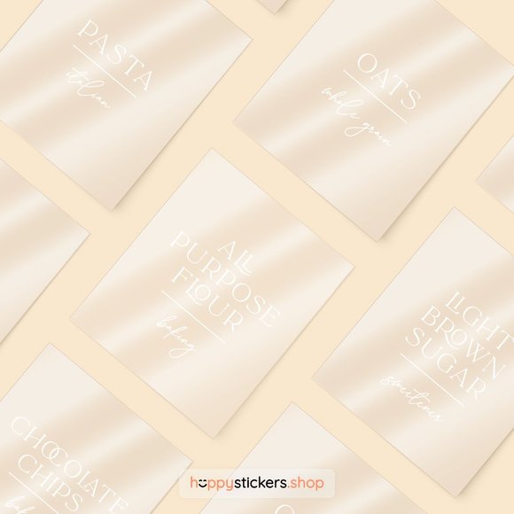 36 Labels • Luxes Minimalist Pantry for Kitchen • Organization Labels For Pantry - Picture 15 of 17